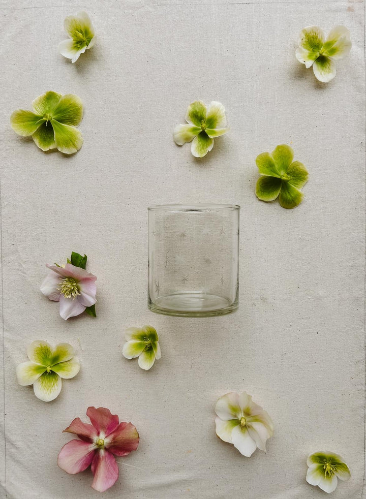 Small Star Etched Vase