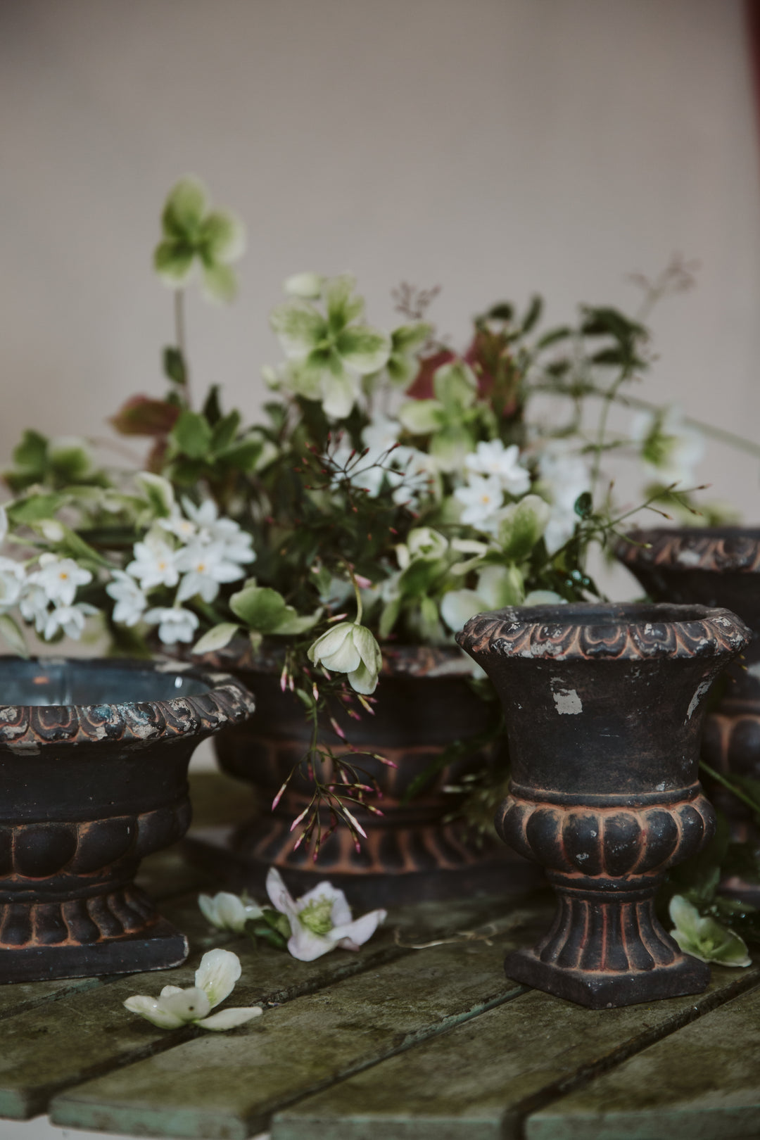 Large Tall Stone Table Urn