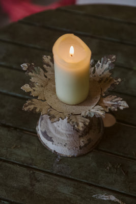 White And Gold Artichoke Lantern