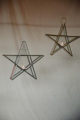 Small Flat Brass Lantern