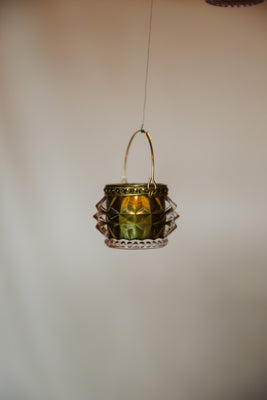 Glass Votive In Laurel