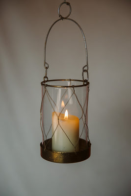 Brass Net Tea Light Lanterns