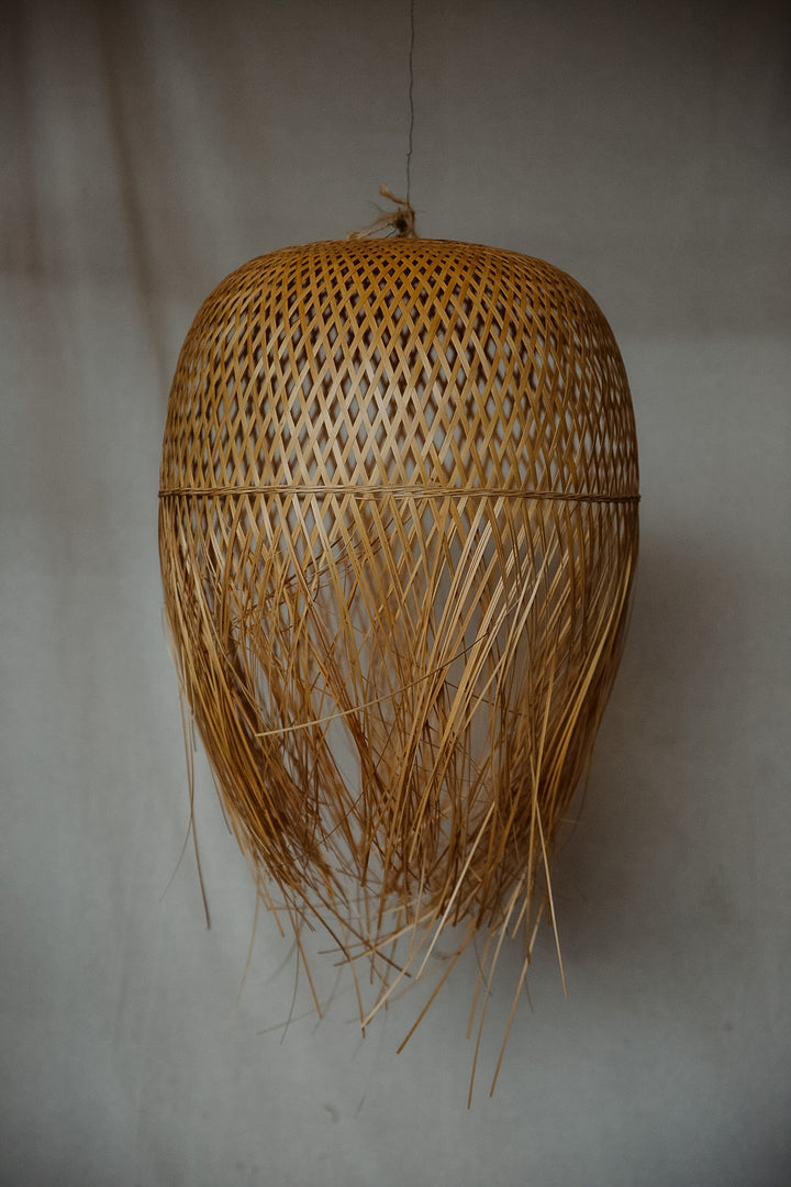 Hanging Wicker Boho Style Lantern