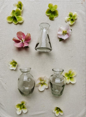 Variety Of Small Bud Vases