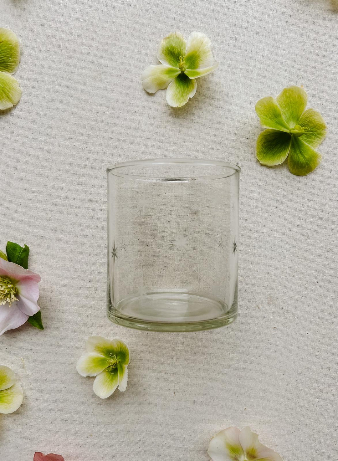 Small Star Etched Vase